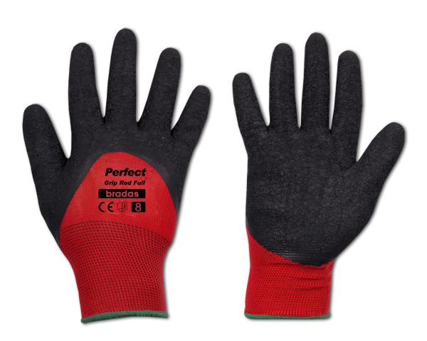 Перчатки защитные PERFECT GRIP RED FULL латекс, размер 8, RWPGRDF8
