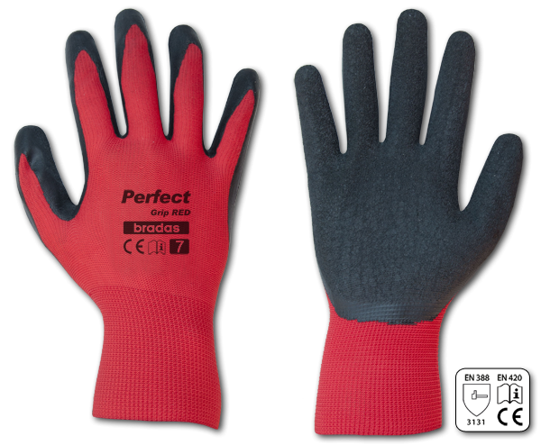 Перчатки защитные PERFECT GRIP RED латекс, размер 7, RWPGRD7